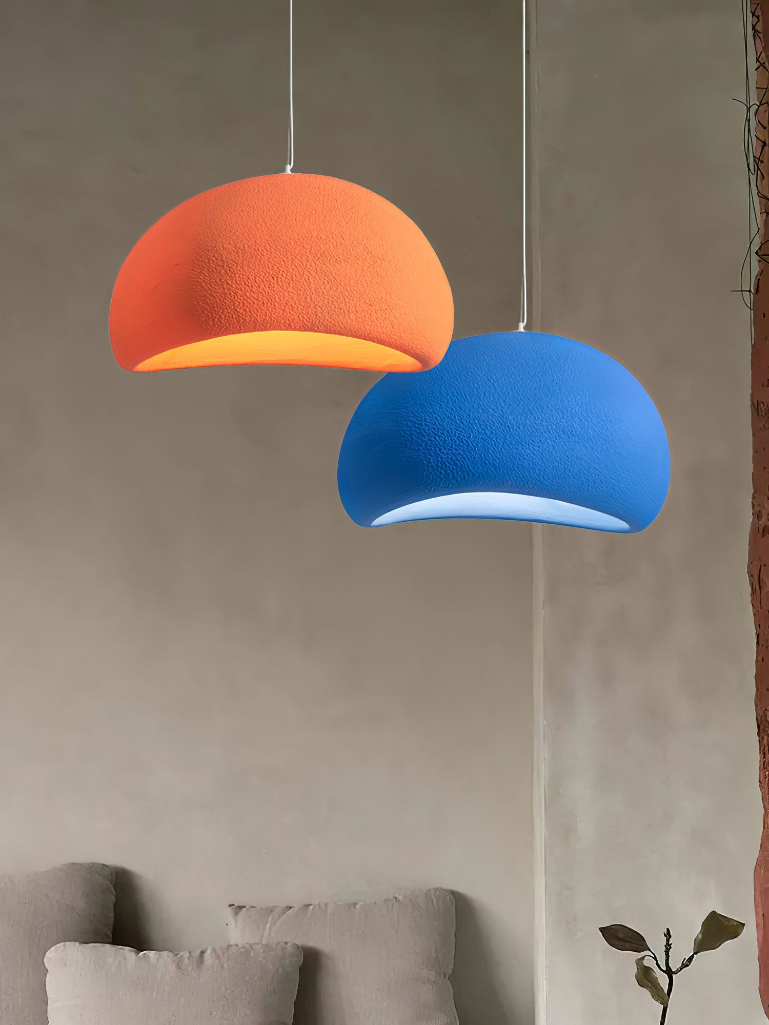 Khmara Pendant Light LED 11.8 in Grey Indoor Ceiling Lamp Adjustable Hanging | Thomler